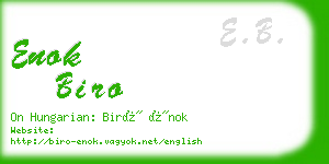 enok biro business card